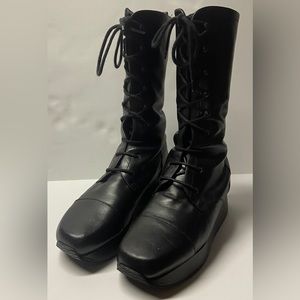 Robert Clergerie Mid-Calf Lace-up Boots size 7